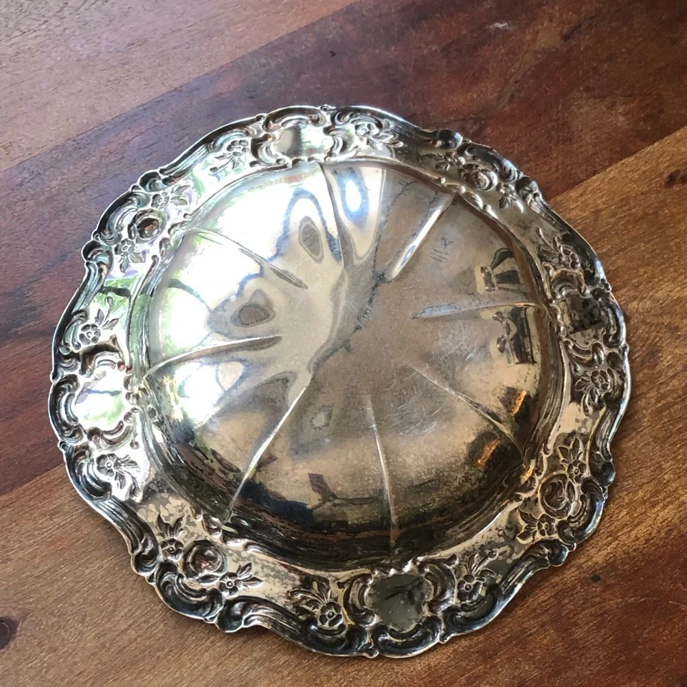 Towle Silverplated Decorative Bowl Roses